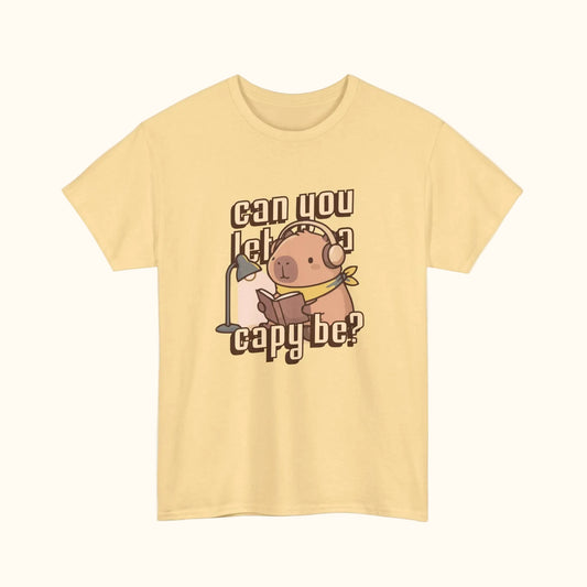 can you let a capy be? - tee