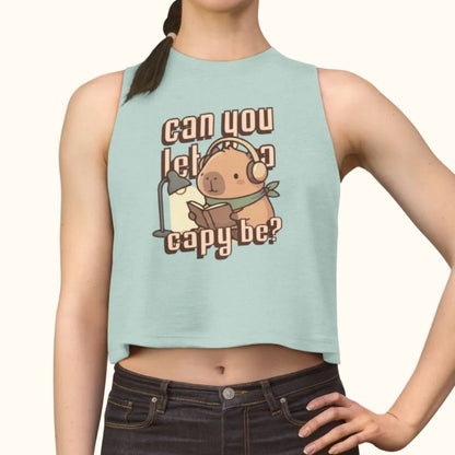 Can You Let a Capy Be? Crop Top