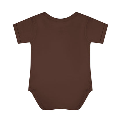 Fallin' For Cozy Baby Bodysuit (Brown/Orange)