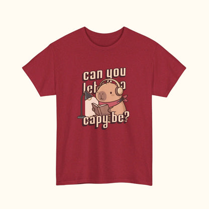 can you let a capy be? - tee