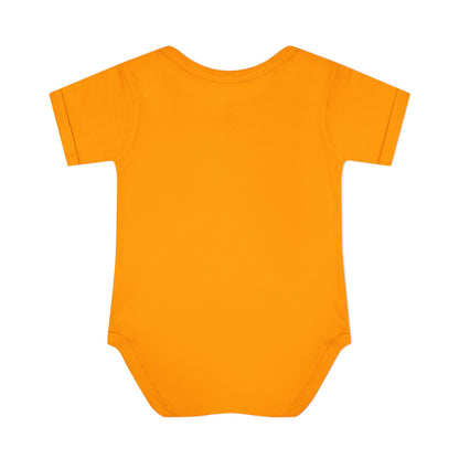 Fallin' For Cozy Baby Bodysuit (Brown/Orange)