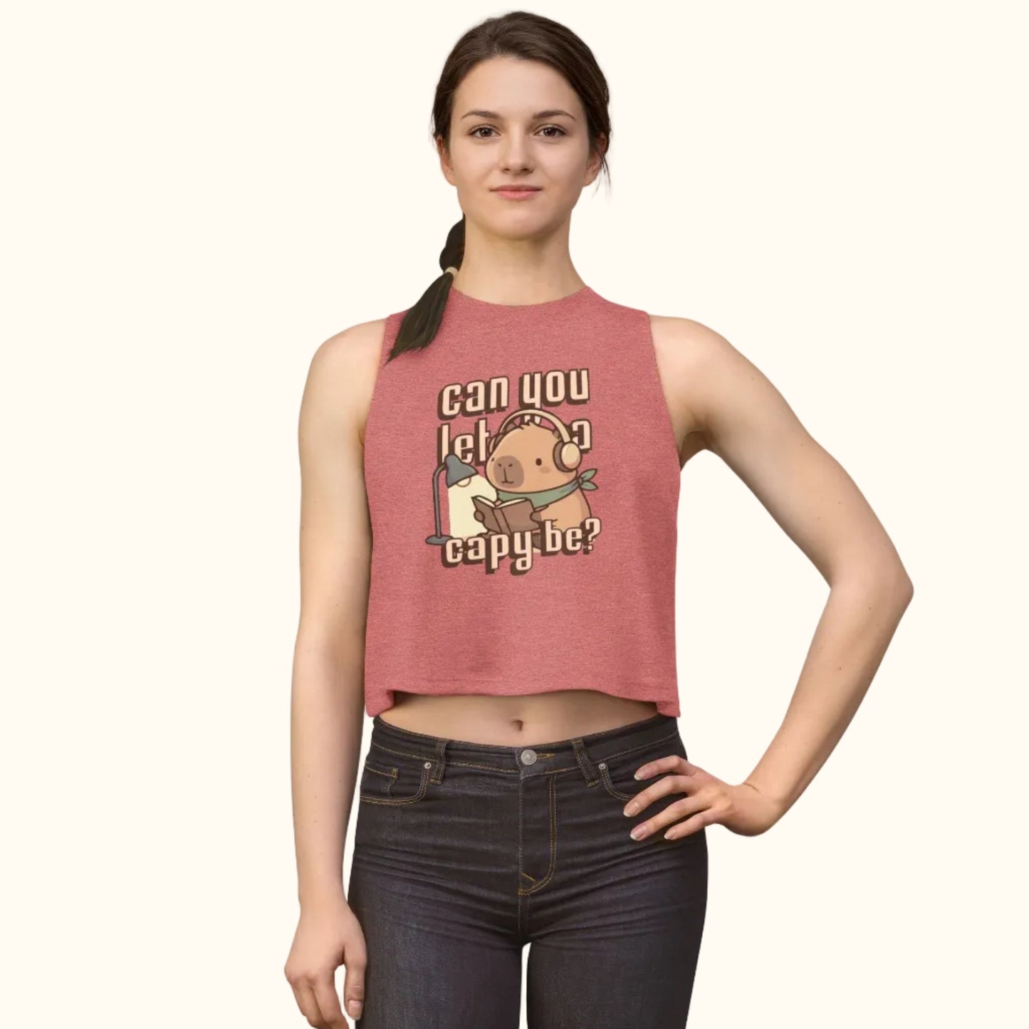 Can You Let a Capy Be? Crop Top