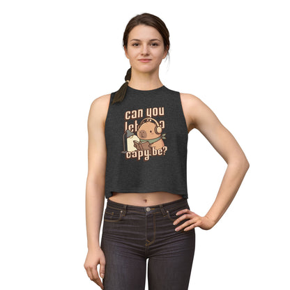 Can You Let a Capy Be? Crop Top